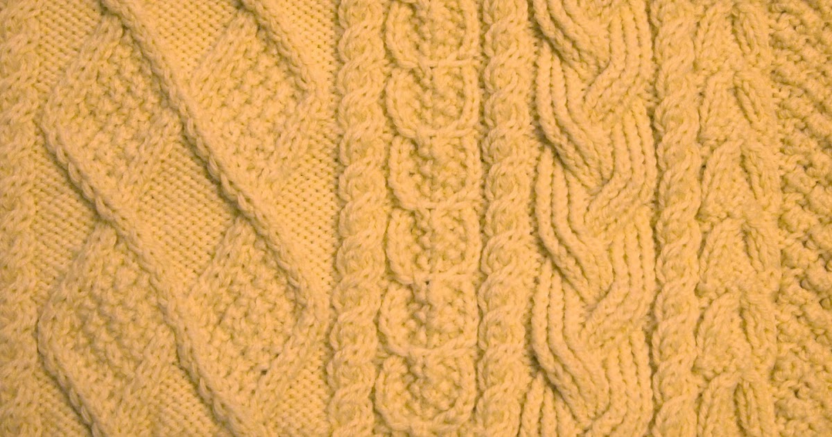 QuiltWrapUp: Aran sweater pattern